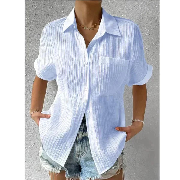 Luna Casual Shirt | Modernes, stilvolles Damenshirt mit Tasche